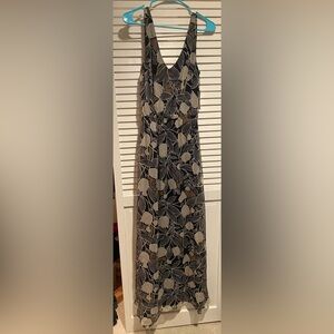 Ella Moss black brown floral maxi dress